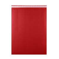 470x350mm Red Kraft Corrugated Bag Peel & Seal 